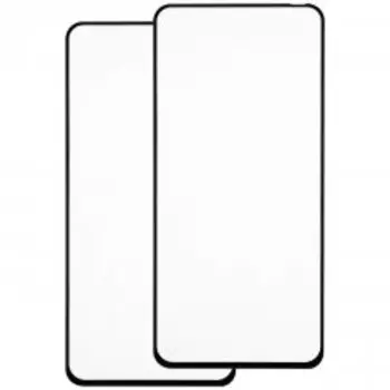 Защитное стекло Red Line для экрана смартфона Realme 6 Pro, Full screen, ударопрочное, поверхность глянцевая, черная рамка, 2шт. (УТ000028462)