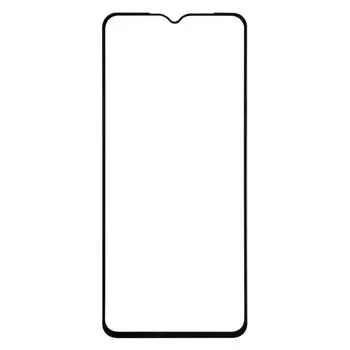 Защитное стекло Red Line для экрана смартфона Realme C30, FullScreen, ударопрочное, поверхность глянцевая, черная рамка