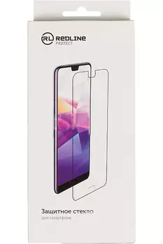 Защитное стекло Red Line для экрана смартфона Tecno Pova3, FullScreen, поверхность глянцевая, черная рамка (УТ000032067)