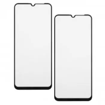 Защитное стекло Red Line для экрана смартфона Xiaomi Redmi 9C , Full screen, ударопрочное, поверхность глянцевая, черная рамка, 2шт. (УТ000028442)