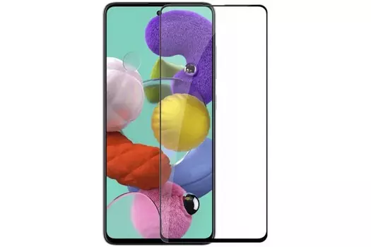 Защитное стекло Red Line для экрана смартфона Samsung Galaxy A51, FullScreen, поверхность глянцевая, черная рамка (УТ000019218)
