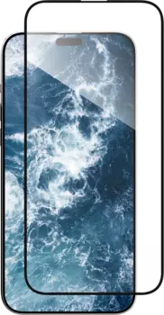 Защитное стекло Switcheasy для экрана смартфона Apple iPhone 15 Plus, FullScreen, ударопрочное, поверхность глянцевая, черная рамка (SPH567134CL23)