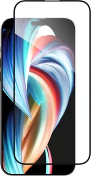 Защитное стекло Switcheasy для экрана смартфона Apple iPhone 15 Plus, FullScreen, ударопрочное, поверхность глянцевая, черная рамка (SPH567052CL23)