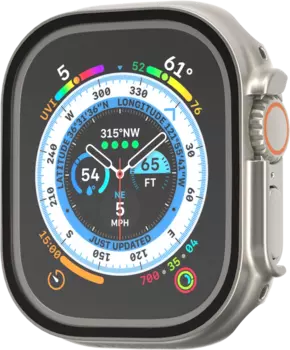 Защитное стекло SwitchEasy для Apple Watch Ultra 49mm, титановое (SAWU49089TT22)