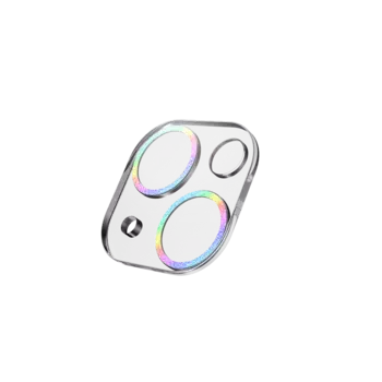 Защитное стекло Switcheasy Lensarmor Ultra-thin Lens Protector для камеры смартфона Apple iPhone 15, FullScreen, поверхность глянцевая, радужная рамка, плоское (SPH517178RB23)