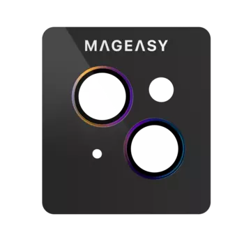 Защитное стекло Switcheasy LenzGuard Lens Protector для камеры смартфона Apple iPhone 15 Pro Max/iPhone 15 Pro, FullScreen, поверхность глянцевая, радужная рамка, плоское (MPH51P029RB23)