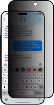 Защитное стекло Switcheasy Vetro Privacy для экрана смартфона Apple iPhone 15 Pro, FullScreen, ударопрочное, поверхность приватная, черная рамка (MPH56P026CL23)