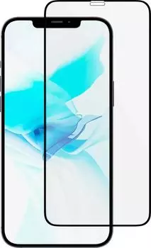 Защитное стекло uBear Ext Nano Antibact для экрана смартфона Apple iPhone 12 mini, Full Screen/Full Glue, поверхность глянцевая, черная рамка, 2.5D (GL106BL03ANA54-I20)