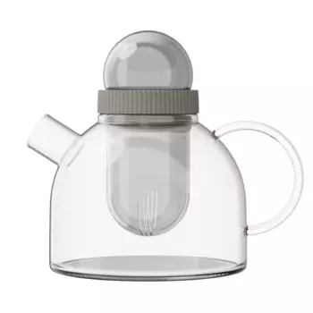 Заварочный чайник Kiss Kiss Fish Boogie Woogie Teapot, 800мл, серый (TEAP02-U)