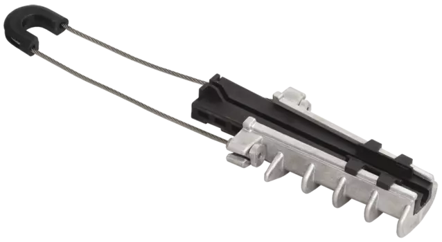 Зажим анкерный Iek ЗАН 16-35/1000 (PA 1000), черный/серебристый ( UZA-14-D16-D35-1000)