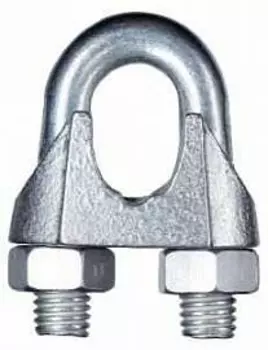 Зажим для троса , ⌀16, DIN 741, оцинкованная сталь, 1шт. (2660000052)