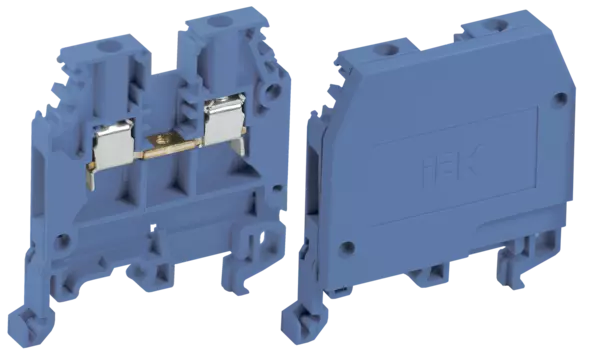 Зажим наборный IEK ЗНИ-2.5, мж 2.5 мм, ож 4 мм, 24А, синий (YZN10-002-K07)