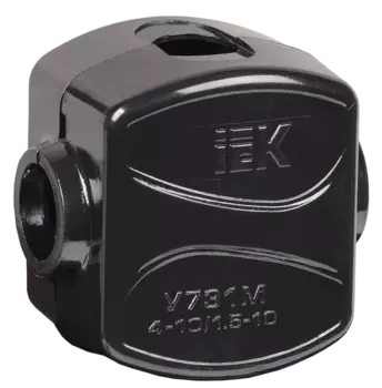 Зажим винтовой IEK UKZ-ZO-734M, 16...25 мм, чёрный (UKZ-ZO-734M)