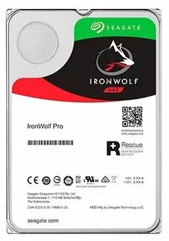 Жесткий диск (HDD) Seagate 12Tb Ironwolf Pro, 3.5", 7200rpm, 256Mb, SATA3 (ST12000NE0008)