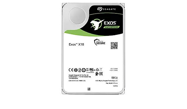 Жесткий диск (HDD) Seagate 14Tb Exos X18, 3.5", 7.2K, 256Mb, 4Kn/512e, SAS 12Gb/s (ST14000NM004J)