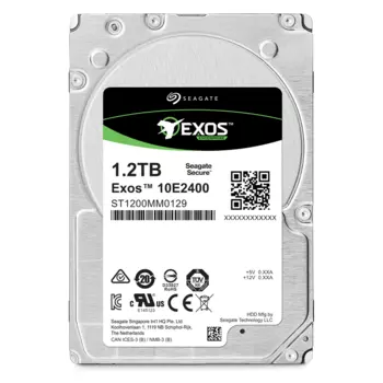 Жесткий диск (HDD) Seagate 1.2Tb Exos 10E2400, 2.5", 10K, 256Mb, 4Kn/512e, SAS 12Gb/s (ST1200MM0129)