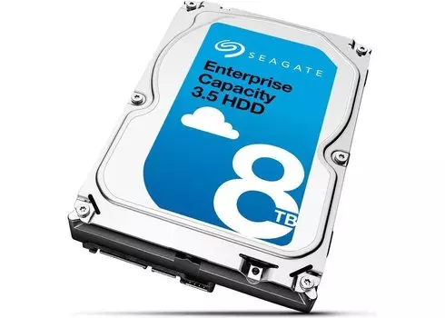 Жесткий диск (HDD) Seagate 8Tb Exos 7E8, 3.5", 7.2K, 256Mb, 512e, SATA3 (ST8000NM0055)