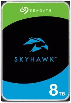 Жесткий диск (HDD) Seagate 8Tb SkyHawk, 3.5", 7200rpm, 256Mb, SATA3 (ST8000VX010)