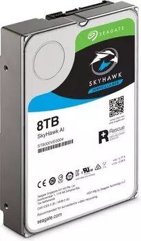 Жесткий диск (HDD) Seagate 8Tb SkyHawkAI, 3.5", 7200rpm, 256Mb, SATA3 (ST8000VE0004)