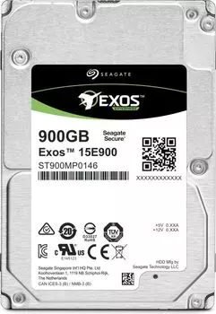 Жесткий диск (HDD) Seagate 900Gb Exos 15E900, 2.5", 15K, 256Mb, 4Kn/512e, SAS 12Gb/s (ST900MP0146)