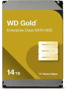Жесткий диск (HDD) Western Digital 14Tb Gold, 3.5", 7.2K, 512Mb, SATA3 (WD142KRYZ)