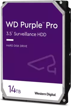 Жесткий диск (HDD) Western Digital 14Tb Purple Pro, 3.5", 7200rpm, SATA3 (WD142PURP)