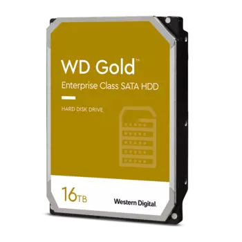 Жесткий диск (HDD) Western Digital 16Tb Gold, 3.5", 7.2K, 512Mb, 512e, SATA3 (WD161KRYZ)