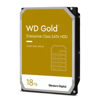 Жесткий диск (HDD) Western Digital 18Tb Gold, 3.5", 7.2K, 512Mb, 512e, SATA3 (WD181KRYZ)