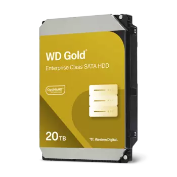 Жесткий диск (HDD) Western Digital 20Tb Gold, 3.5", 7.2K, 512Mb, SATA3 (WD202KRYZ)