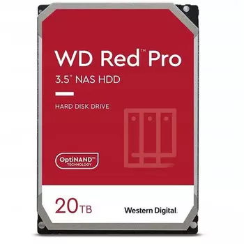 Жесткий диск (HDD) Western Digital 20Tb Red Pro, 3.5", 7200rpm, SATA3 (WD201KFGX)