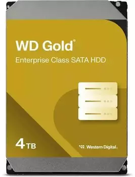 Жесткий диск (HDD) Western Digital 4Tb Gold, 3.5", 7.2K, 256Mb, SATA3 (WD4004FRYZ)