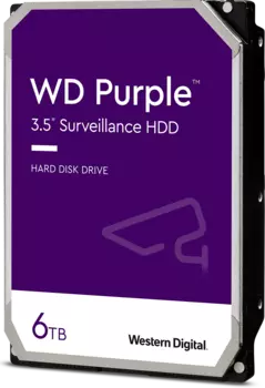 Жесткий диск (HDD) Western Digital 6Tb Purple, 3.5", 5400rpm, 128Mb, SATA3 (WD62PURX)
