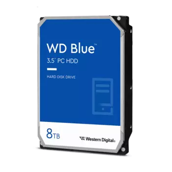 Жесткий диск (HDD) Western Digital 8Tb Blue, 3.5", 5640 об/мин, 256Mb, SATA3 (WD80EAAZ)