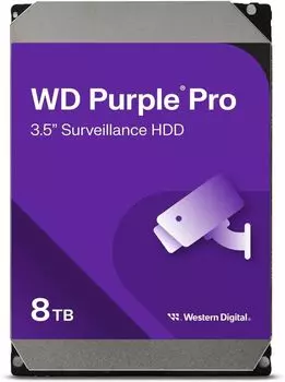 Жесткий диск (HDD) Western Digital 8Tb Purple Pro, 3.5", 7200rpm, 256Mb, SATA3 (WD8002PURP)