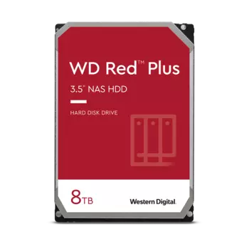 Жесткий диск (HDD) Western Digital 8Tb Red Plus, 3.5", 7200rpm, 256Mb, SATA3 (WD80EFBX)