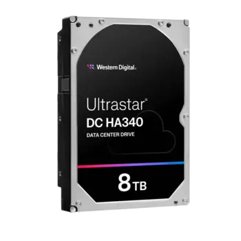 Жесткий диск (HDD) Western Digital 8Tb Ultrastar DC HA340, 3.5", 7.2K, 256Mb, 512e, SATA3 (WUS721208BLE604)