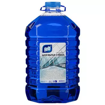 Жидкость для мытья стекол и зеркал HELP свежий озон, 5 л (1-0343)