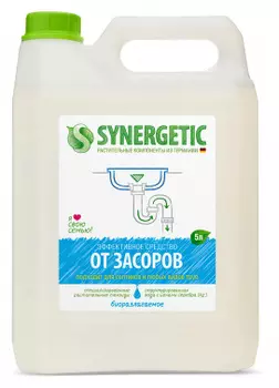 Жидкость устраняет засоры SYNERGETIC, 5л (108500)