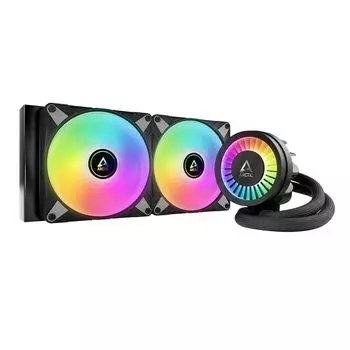 Жидкостное охлаждение Arctic Cooling Liquid Freezer III-280 A-RGB Black для Socket/1700/1851/AM5/AM4, 2x140 мм, ARGB, черный (ACFRE00143A)