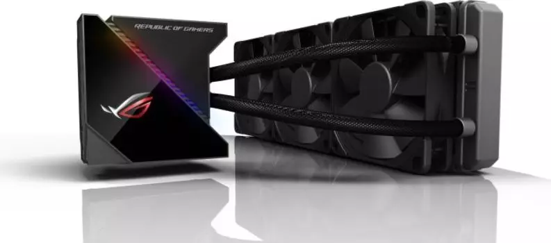 Жидкостное охлаждение Asus ROG Ryujin 360 для Socket 115x, 3x120мм, RGB LED (90RC0020-M0UAY0)