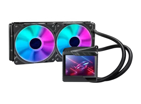 Жидкостное охлаждение Asus ROG RYUJIN II 240 ARGB для Socket 115x/2066/2011/2011-3/1200/1700/AM5/AM4/TR4, 2x12 см, ARGB (90RC00A1-M0UAY2)