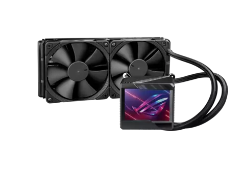 Жидкостное охлаждение Asus ROG RYUJIN II 240 для Socket 115x/2066/2011/2011-3/1200/1700/AM5/AM4/TR4, 2x12 см (90RC00A0-M0UAY0)