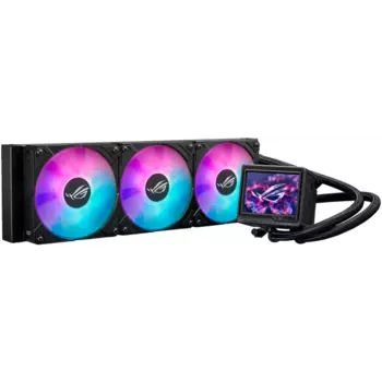 Жидкостное охлаждение Asus ROG RYUJIN III 360 ARGB EXTREME для Socket 115x/1200/1700/1851/AM5/AM4, 3x120 мм, ARGB, черный (90RC0131-M0EAY0)