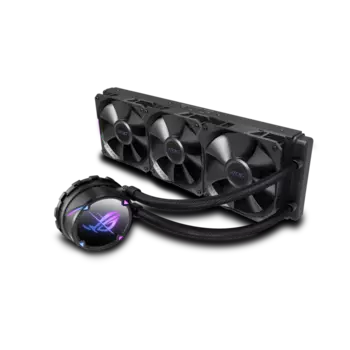 Жидкостное охлаждение Asus ROG STRIX LC II 360 для Socket 115x/2066/2011/2011-3/1200/1700/AM4/TR4, 3x12 см (ROG STRIX LC II 360)