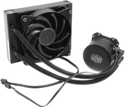 Жидкостное охлаждение Cooler Master MasterLiquid Lite 120 для Socket 115x/2066/2011/2011-3/1356/1366/775/AM4/AM3/AM3+/FM1/AM2+/FM2/FM2+, 1x120мм (MLW-D12M-A20PW-R1)