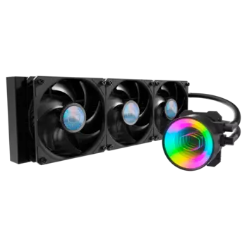 Жидкостное охлаждение Cooler Master MASTERLIQUID ML360 MIRROR для Socket 115x/2066/2011/2011-3/1200/AM4/AM3/AM3+/FM1/AM2+/FM2/FM2+, 280Вт, 3x120мм (MLX-D36M-A18PK-R1)