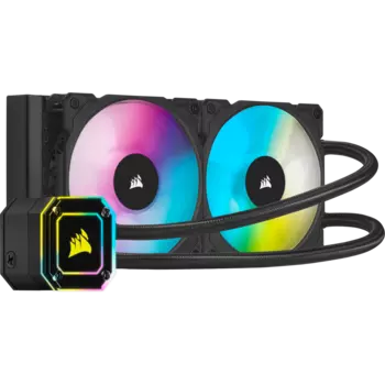 Жидкостное охлаждение Corsair iCUE H115i ELITE CAPELLIX для Socket 115x/2066/2011/2011-3/1356/1366/1200/AM4/AM3/AM3+/FM1/AM2+/FM2/FM2+TR4/sWRX8/TRX40, 2x140мм, RGB LED (CW-9060047-WW)