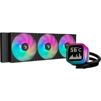 Жидкостное охлаждение Deepcool LP360 для Socket 115x/1200/1700/1851/AM5/AM4, 3x120 мм, ARGB, черный (R-LP360-BKMSNC-G-1)