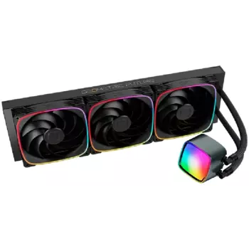 Жидкостное охлаждение Geometric Future Eskimo Pro 420 Black для Socket 115x/2066/2011/2011-3/1200/1700/1851/AM5/AM4/AM3/AM3+/FM1, 3x140 мм, ARGB, черный (1C253B0421000)