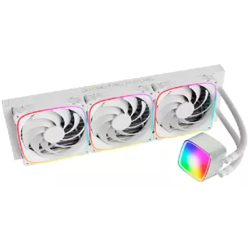 Жидкостное охлаждение Geometric Future Eskimo Pro 420 White для Socket 115x/2066/2011/2011-3/1200/1700/1851/AM5/AM4/AM3/AM3+/FM1, 3x140 мм, ARGB, белый (1C253W0421000)